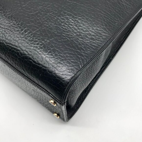 Kate Spade Black Pebbled Leather Lynne Bubbles Perforated Perri Lane Tote Bag - Picture 8 of 10